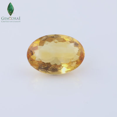 Certified November Citrine Birthstone displayed under natural light