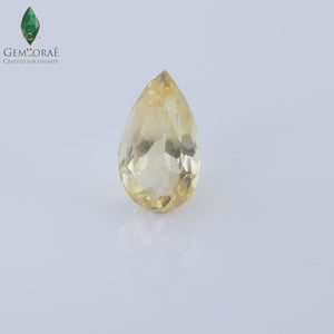 Rotating display video of certified Citrine Gem under studio lighting