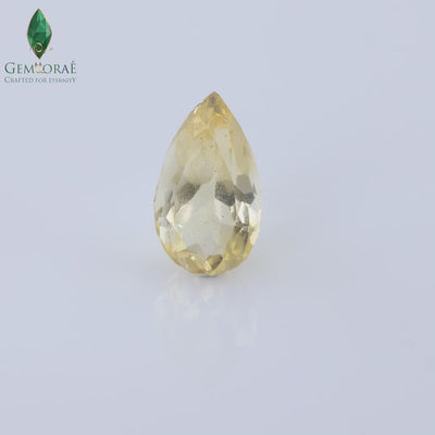 Rotating display video of certified Citrine Gem under studio lighting
