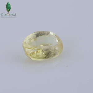 Natural certified yellow sapphire pukhraj gemstone