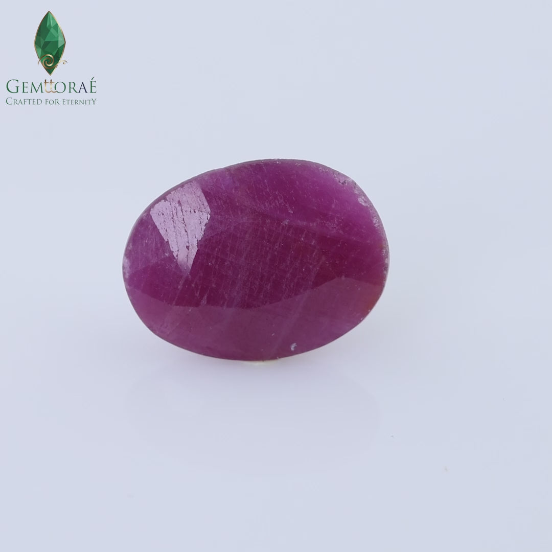Video of genuine Ruby Gemstone captured from multiple angles