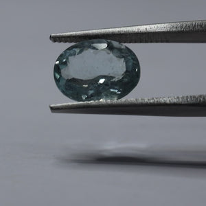 Natural Aquamarine Crystal Light Ice Blue Certified Gemstone-1