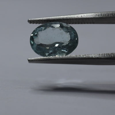 Natural Aquamarine Crystal Light Ice Blue Certified Gemstone-1