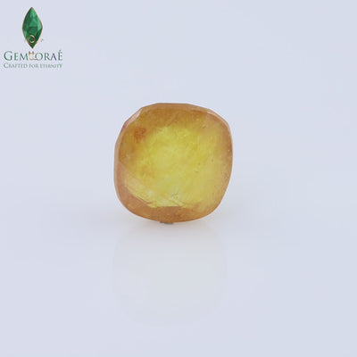 Video of genuine Yellow Sapphire rotating to display polished facets