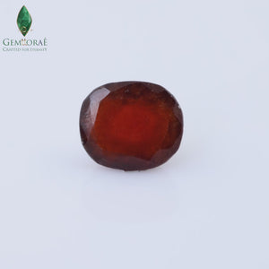 Close-up view of Indian Garnet showing unique gemstone details