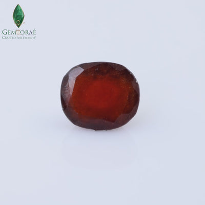 Close-up view of Indian Garnet showing unique gemstone details