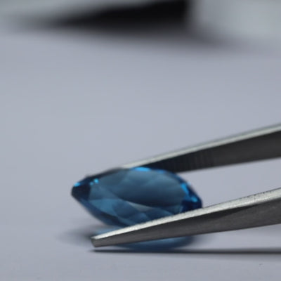 Blue Topaz Gemstone London Blue Brazil Natural Certified