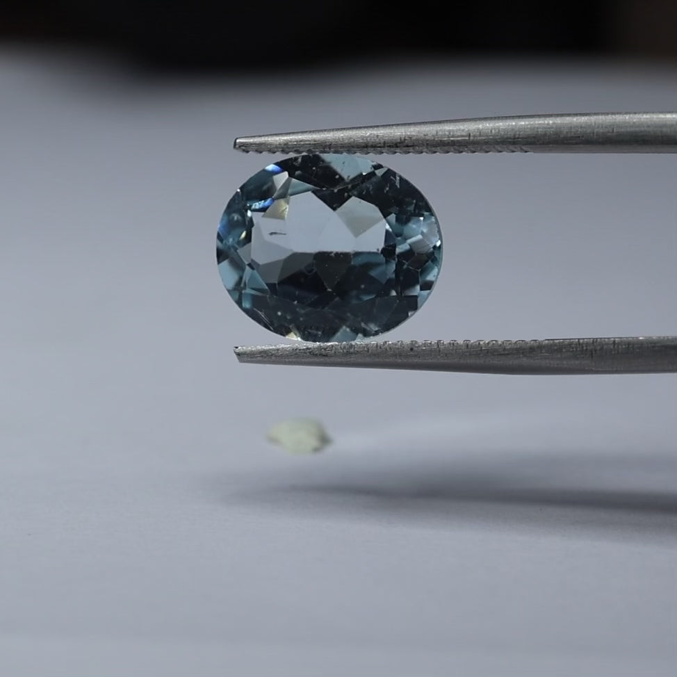 Sky Blue Topaz Natural Brazilian Pale Luminous Certified