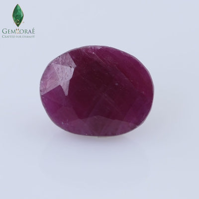 Video of genuine Ruby Gemstone captured under rotating light