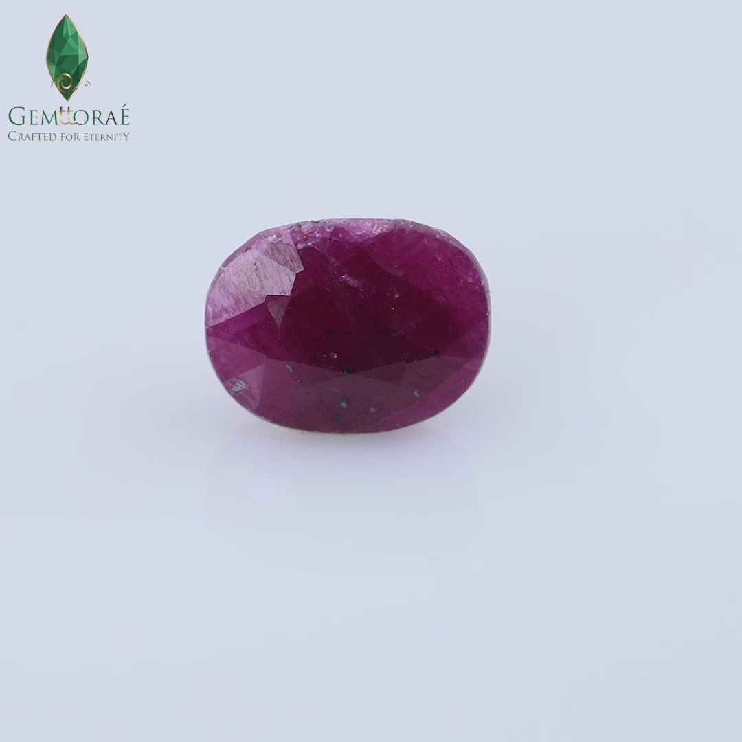 Video of genuine Ruby Stone shown from multiple viewing angles