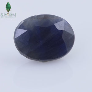 Video of Natural Thailand Dark Blue Sapphire under rotating light