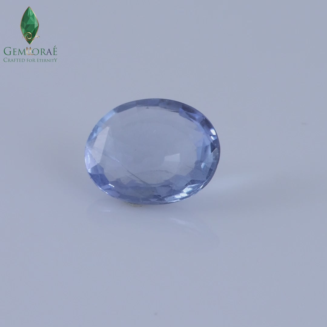 Certified Neelam Ratna with brilliant sparkle