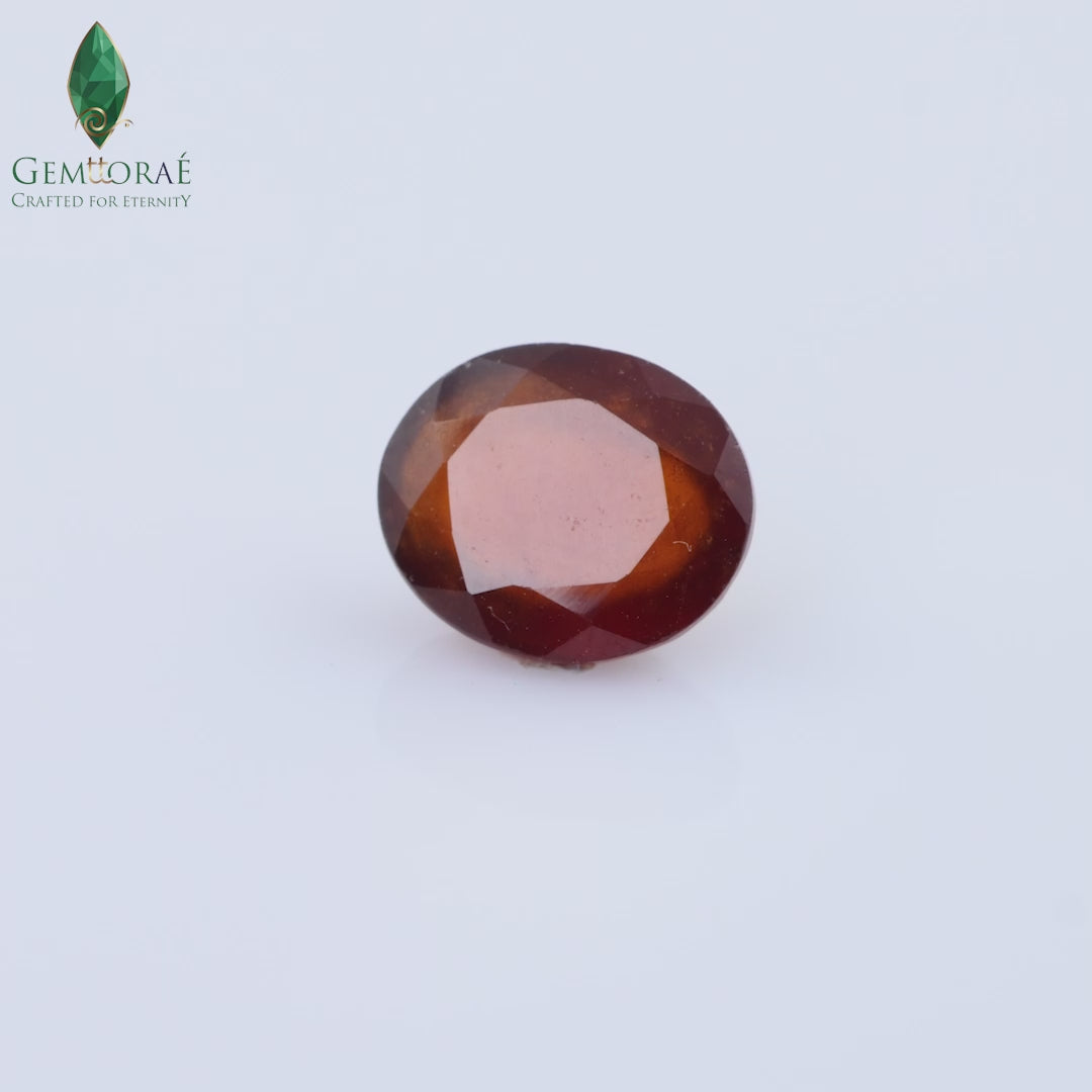 Natural Garnet Gem displaying rich colour in close-up view