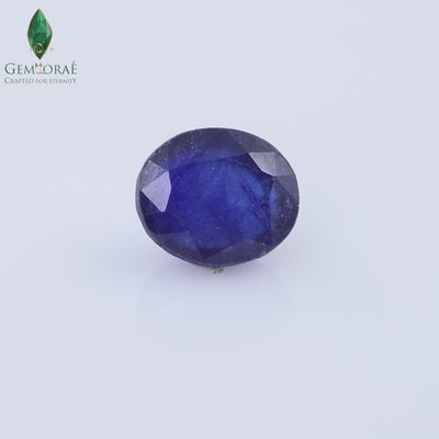 Video of genuine Blue Sapphire gemstone under rotating light