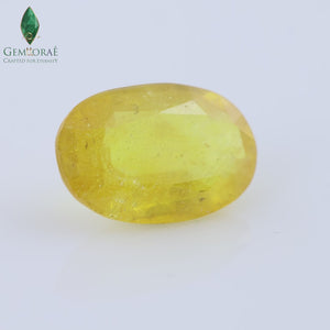 Golden Pukhraj Gemstone