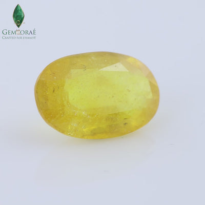 Golden Pukhraj Gemstone
