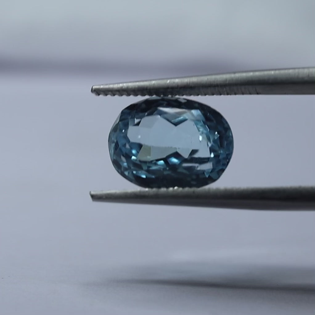 Blue Topaz Gemstone Sky Blue Natural Brazilian Certified