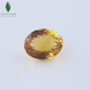 Video of genuine Citrine Birthstone captured under rotating light