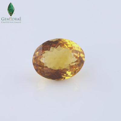 Video of genuine Citrine Birthstone captured under rotating light