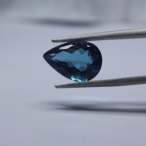 Beautiful blue topaz stone with radiant brilliance