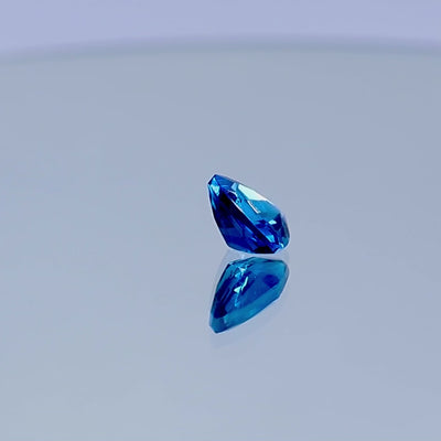 London blue topaz with deep ocean blue hue