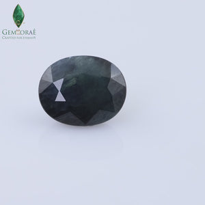 Video of Dark Blue Sapphire showing rich blue colour under light