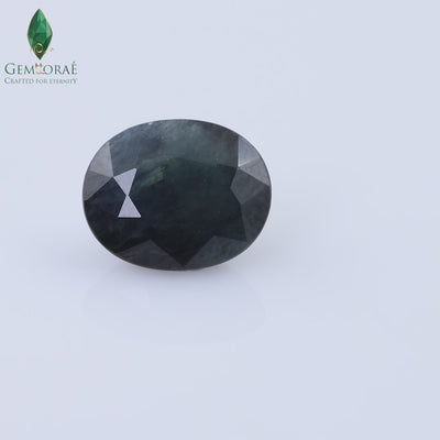 Video of Dark Blue Sapphire showing rich blue colour under light