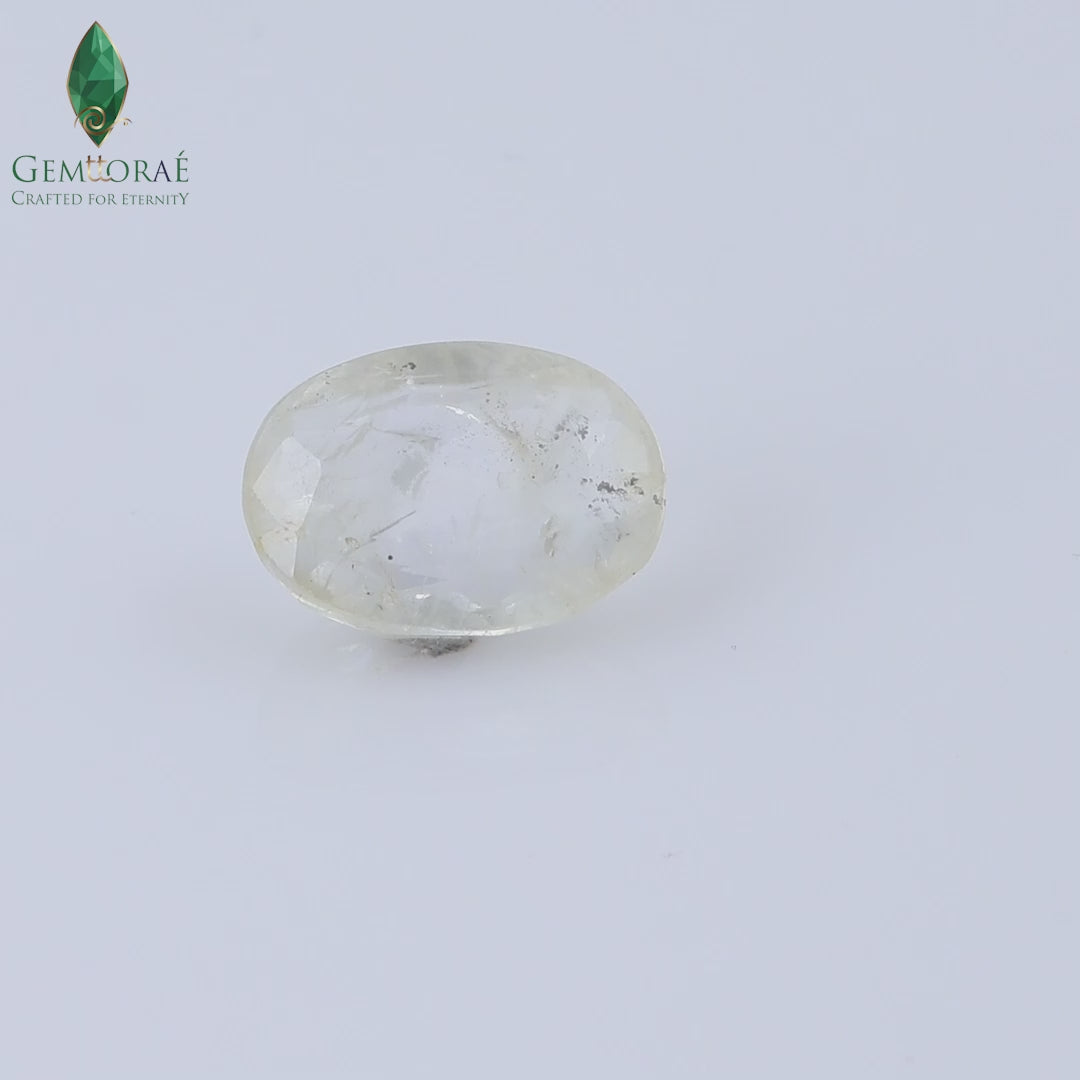 Certified Yellow Sapphire gemstone
