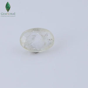 Certified Yellow Sapphire gemstone