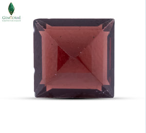 Back view of Red Garnet Stone highlighting natural beauty