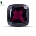 Front view of Red Garnet Stone with deep red polished finish