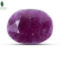 Front view of Ruby Gemstone with brilliant polished finish