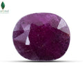 Front view of Ruby Stone with smooth polished surface