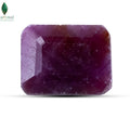Front view of Ruby Stone with natural deep red surface
