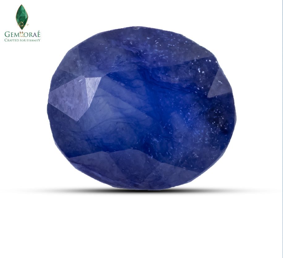 Thailand Blue Sapphire Gemstone with a rich faceted blue finish