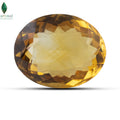 Top-angle view of Natural Citrine showing deep amber brilliance