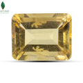 Top view of Natural Brazilian Citrine displaying vibrant golden colour